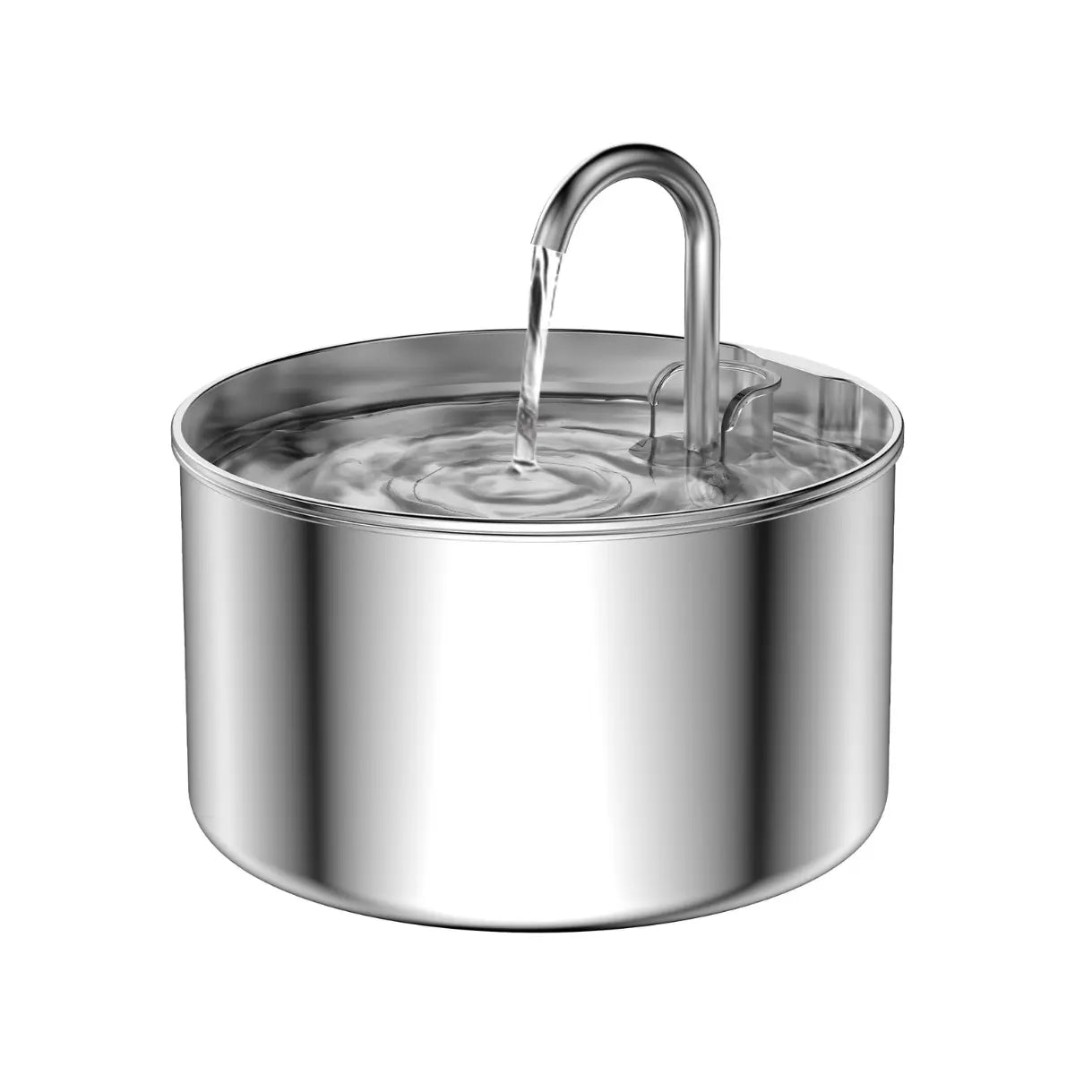 304 Stainless Steel Cat Water Fountain, 74Oz Capacity, Ultra-Quiet & Compact, Easy Cleaning, Keeps Water Fresh 24/7, No Sputter - Ideal for Pets